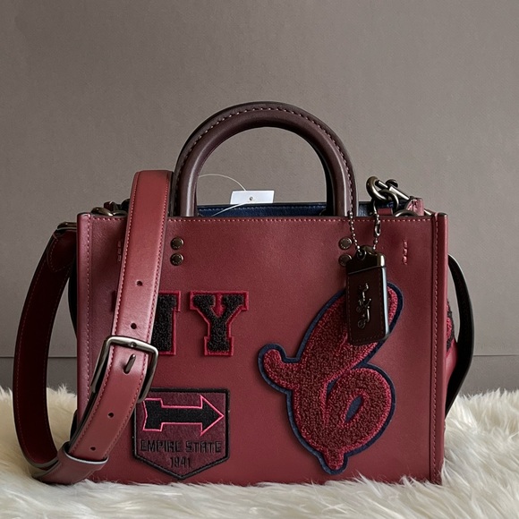 💰SOLD - CG214 - Coach Rogue 25 with Varsity Patches - Picture 3 of 16